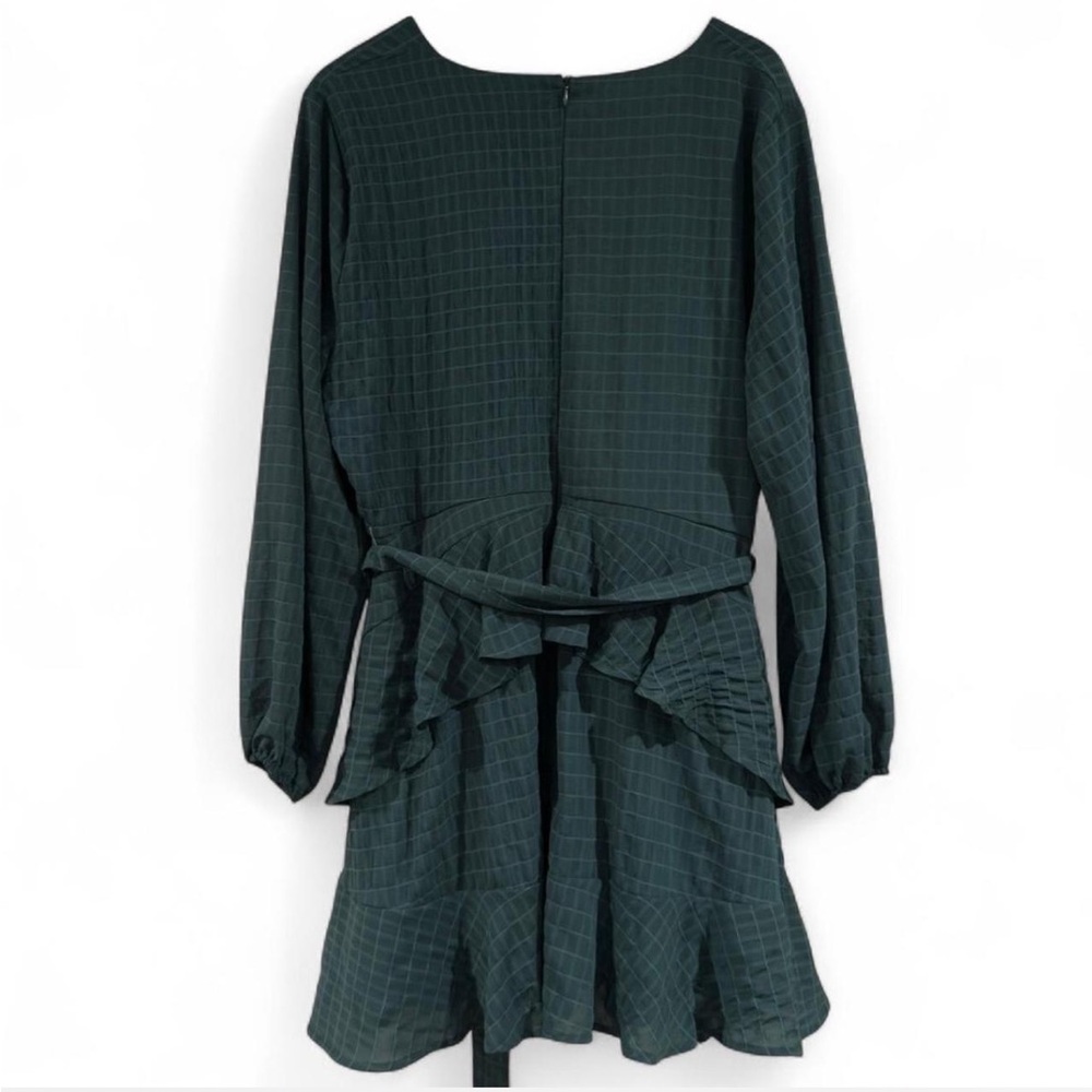 Arula Fit & Flare Ruffle Wrap Mini Dress Plus Size XL-0X Cottagecore Whimsigoth - Picture 5 of 9